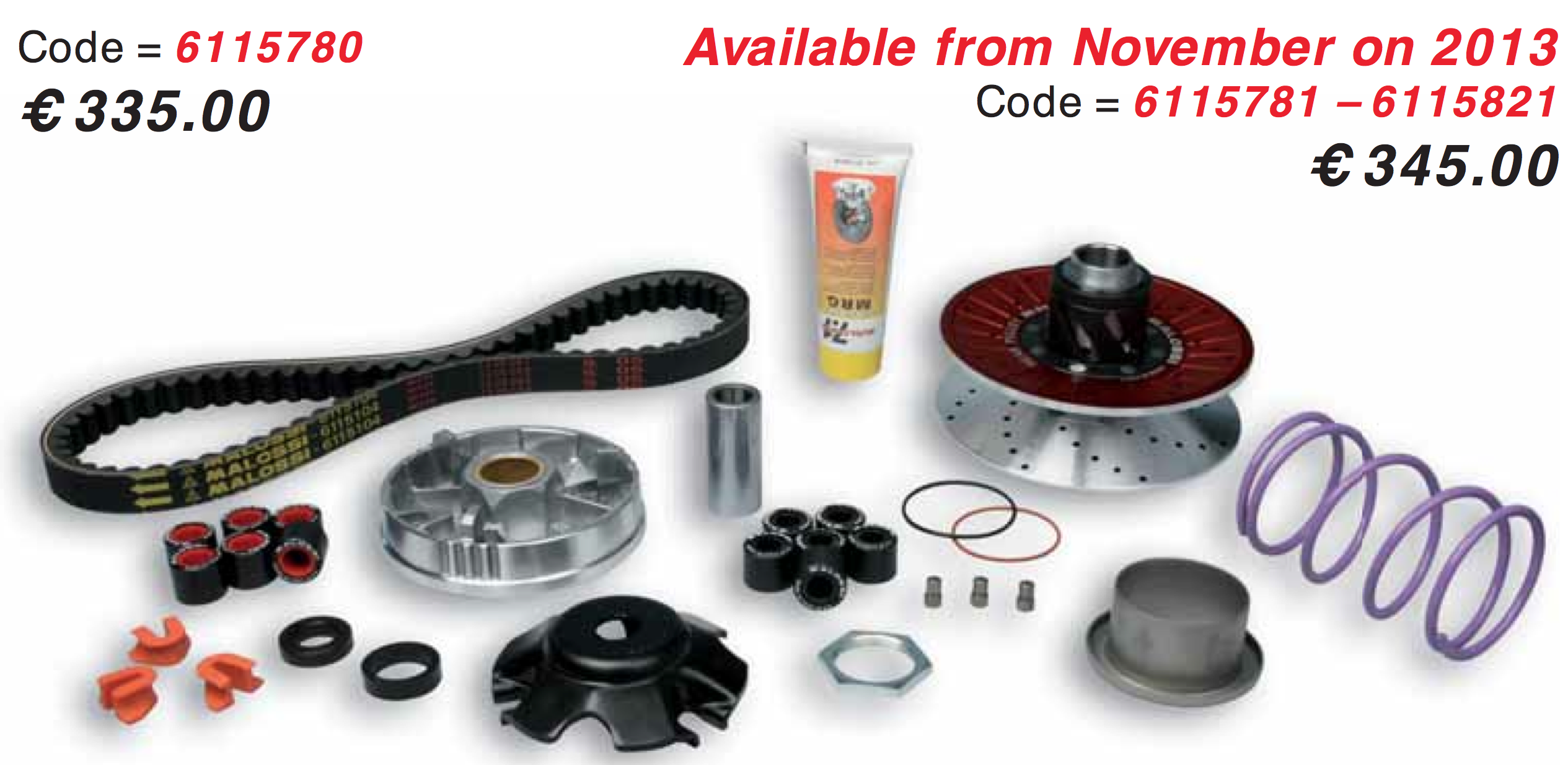 News: Malossi MHR Aluminium Over Range Kit 2013 The Red Fury