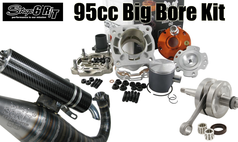 News: Stage6 R/T Big Bore 95cc Cylinder Kit, Exhaust and Crankshaft